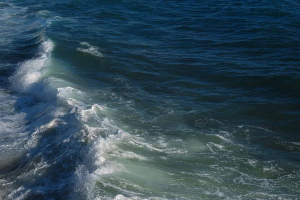 Oceano Onda Fondo Rottura Mare Acqua Costa Rocciosa Mari Agitati — Foto Stock