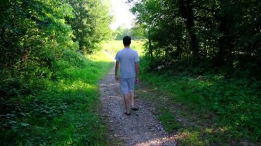 Tarlalar ve ormanlarla çevrili kırsal toprak yolda yürüyen bir adam kırsal hayatın huzurlu ve kırsal atmosferini yakalıyor. Yalnızlığı ve doğayı vurgulayan basit, sessiz bir sahne..