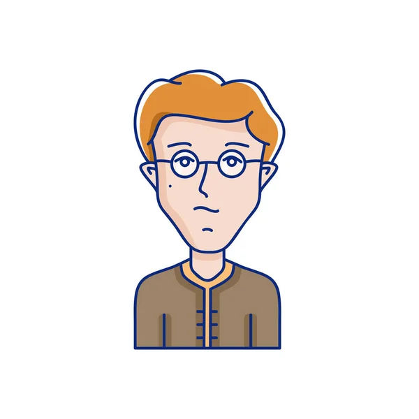 Vektor avatar avatary. Kreslené — Stockový vektor