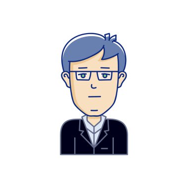 Vektör avatar karakter çizim