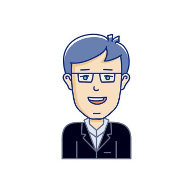 Vektör avatar karakter çizim