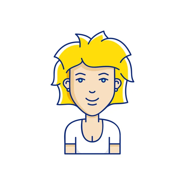 Vector avatar character illustration — Stock Vector