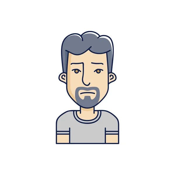 Vector avatar carácter ilustración — Vector de stock