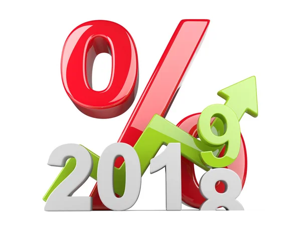 2018 2019 Change Concept Represents New Year Symbol Graph Big — Stock Photo, Image
