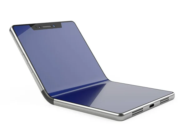 Concept Flexible Smartphone Pliable Nouvelle Technologie Moderne Illustration Isolée Sur — Photo
