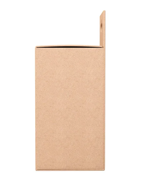 Box Recycled Paper Blank Package Template Product Design Side View — Stock Photo, Image