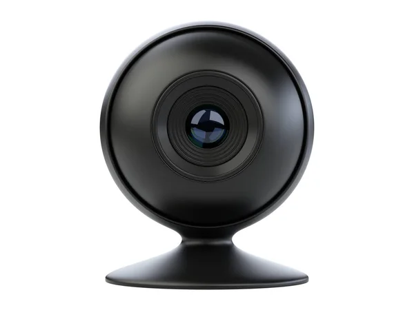 Siyah kablosuz güvenlik güvenlik kamera - top şeklinde. — Stok fotoğraf