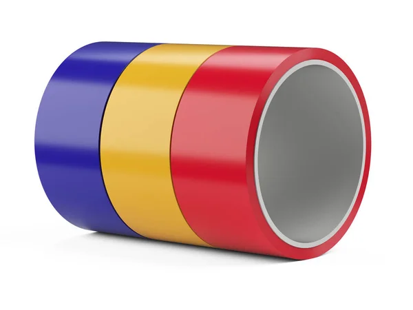 Rollo de color aislante escocés conjunto de cinta adhesiva . —  Fotos de Stock