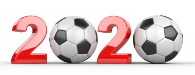 2020 yazıtlı futbol topu.