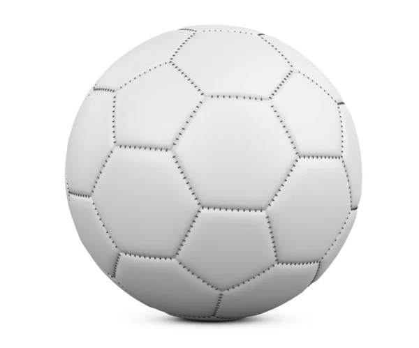 Ballon de football isolé sur fond blanc. — Photo
