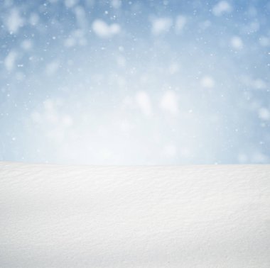 Kış arka plan, kar kış manzara ile kopya alanı üzerine düşen
