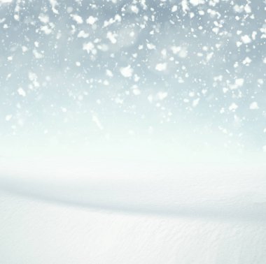 Kış arka plan, kar kış manzara ile kopya alanı üzerine düşen