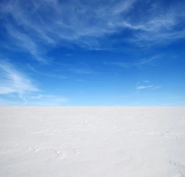Paesaggio Invernale Sfondo Neve Cielo — Foto Stock