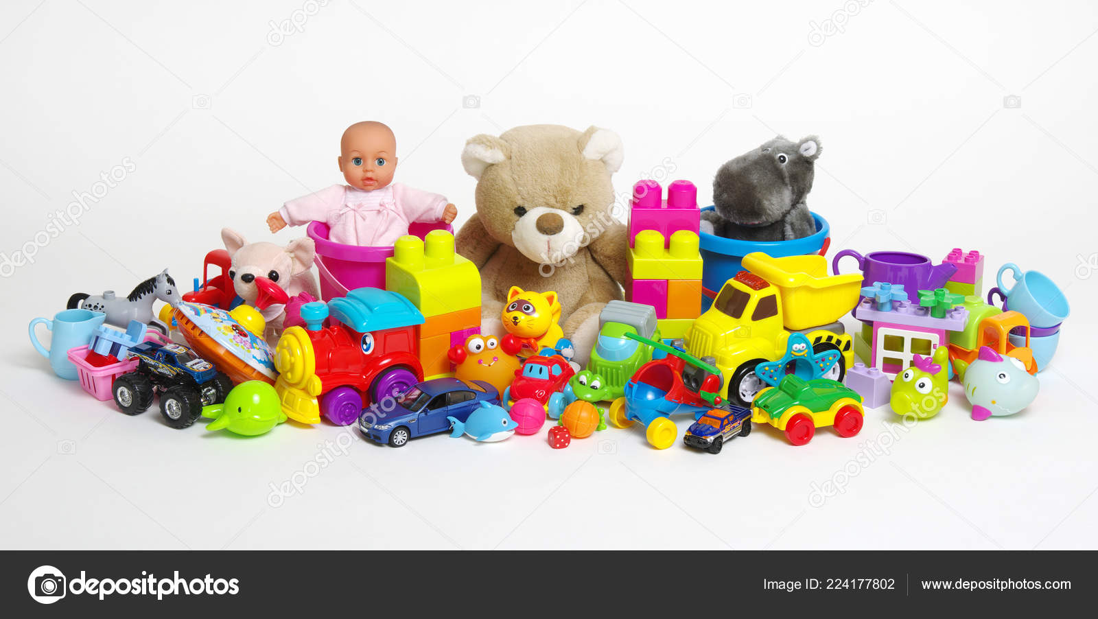 Toys White Background Stock Photo by ©Ale-ks 224177802