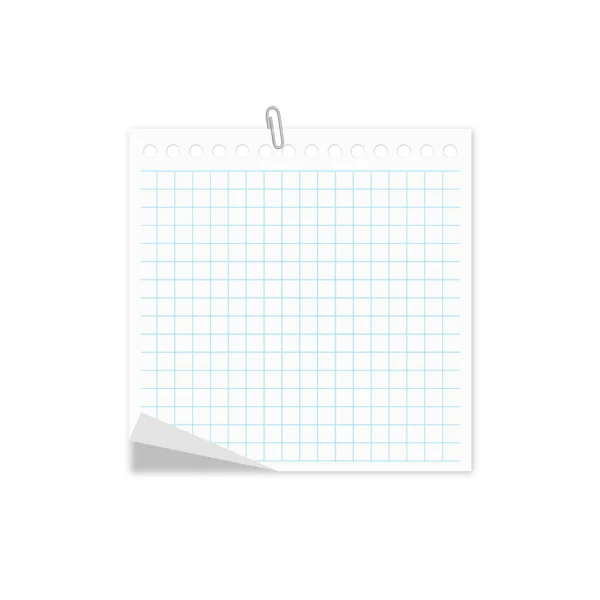 Notepad Notebook Isolado Branco — Fotografia de Stock