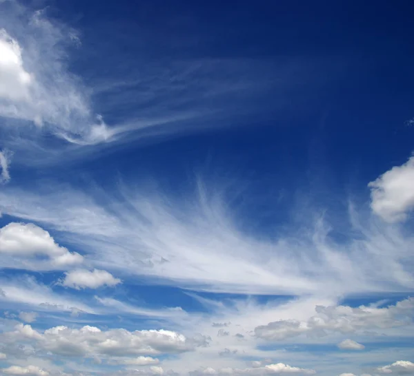 Fondo Cielo Azul Nubes Blancas —  Fotos de Stock