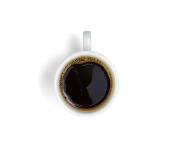 Kopje Koffie Geïsoleerd Wit — Stockfoto