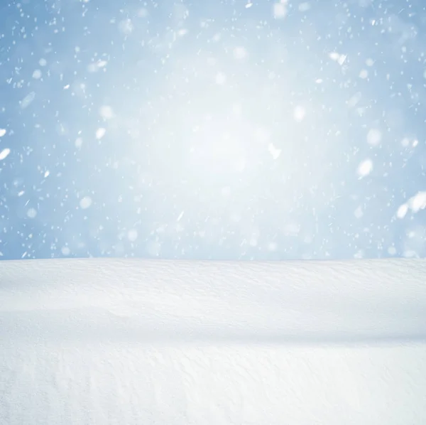 Winter Achtergrond Sneeuw Omvallen Winterlandschap Met Kopie Ruimte — Stockfoto