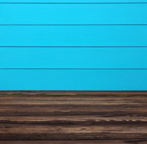 木质部背景蓝色木板 — 图库照片