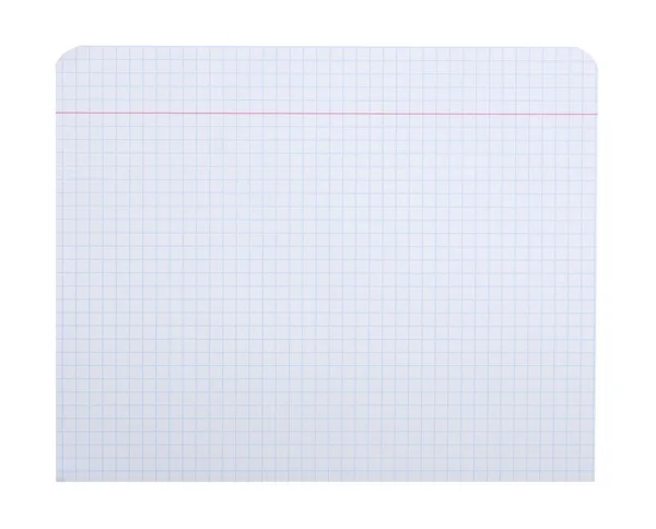 Sheet Paper Isolated White — Stock Photo, Image