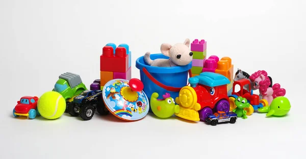 Toys White Background — Stock Photo, Image