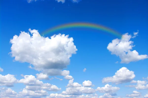 Arco Íris Brilhante Céu — Fotografia de Stock