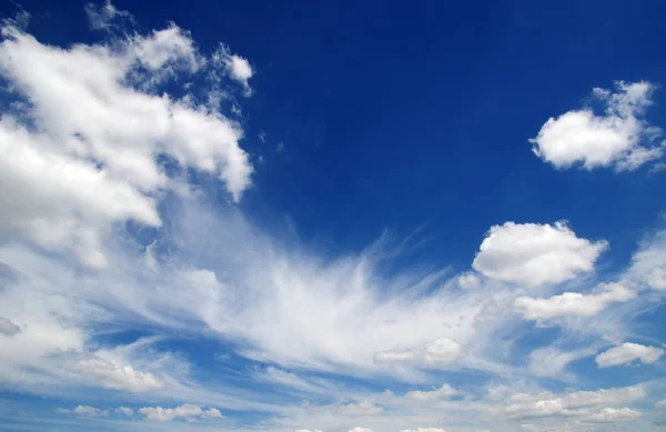 Achtergrond Van Blauwe Lucht Witte Wolken — Stockfoto