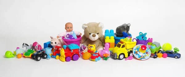 Toys White Background — Stock Photo, Image