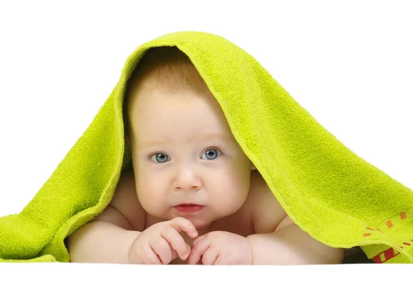 Baby Towel White Background — Stock Photo, Image