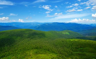 Yazın dağ manzarası