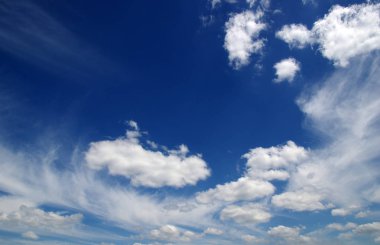 mavi gökyüzü ve beyaz bulutların arkaplanı