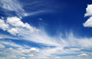 mavi gökyüzü ve beyaz bulutların arkaplanı