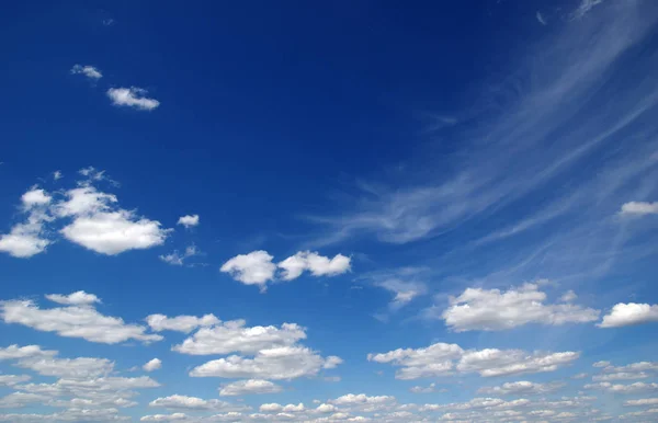 Achtergrond Van Blauwe Lucht Witte Wolken — Stockfoto