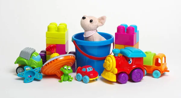 Spielzeug Auf Weißem Hintergrund — Stockfoto