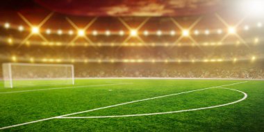 aydınlatma lı futbol stadyumu
