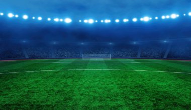 aydınlatma lı futbol stadyumu