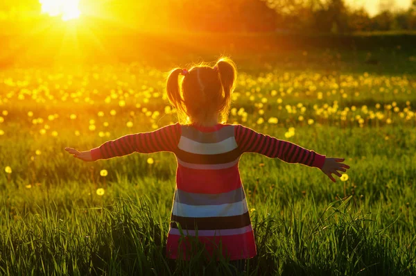 Девушка на солнце — стоковое фото