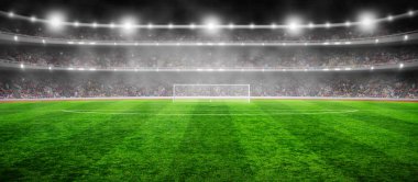  Parlak ışıkları olan stadyum 