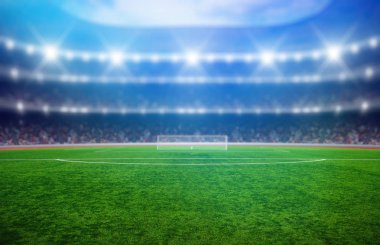 aydınlatma lı futbol stadyumu