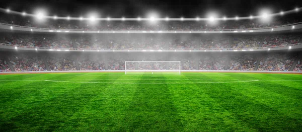 Stadion mit den hellen Lichtern — Stockfoto