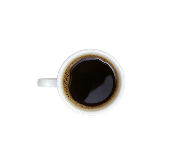 Csésze Kávé Izolált Fehér — Stock Fotó