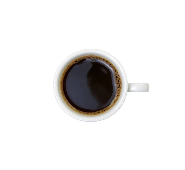 Csésze Kávé Izolált Fehér — Stock Fotó
