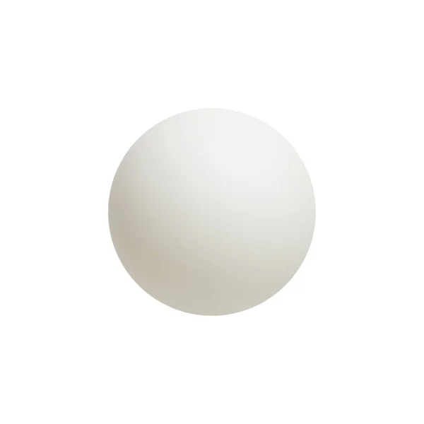 Bola Ping Pong Isolada Branco — Fotografia de Stock
