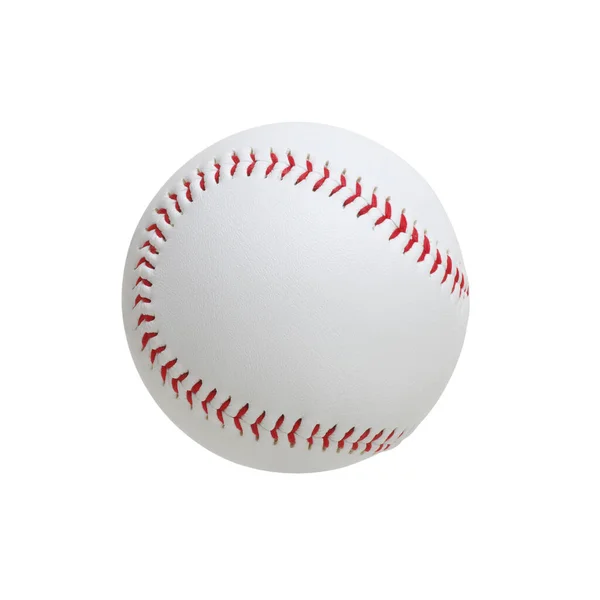 Beyzbol Beyaz Arkaplanda Izole Edildi — Stok fotoğraf