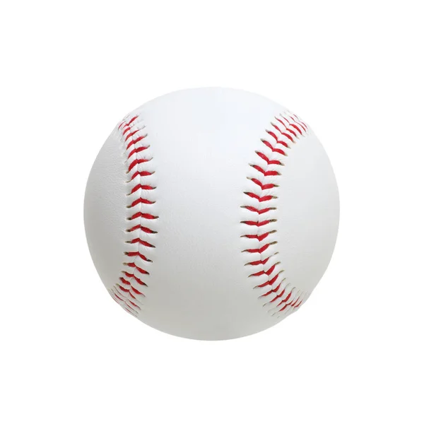 Baseball Izolovaný Bílém Dráhou Oříznutí — Stock fotografie