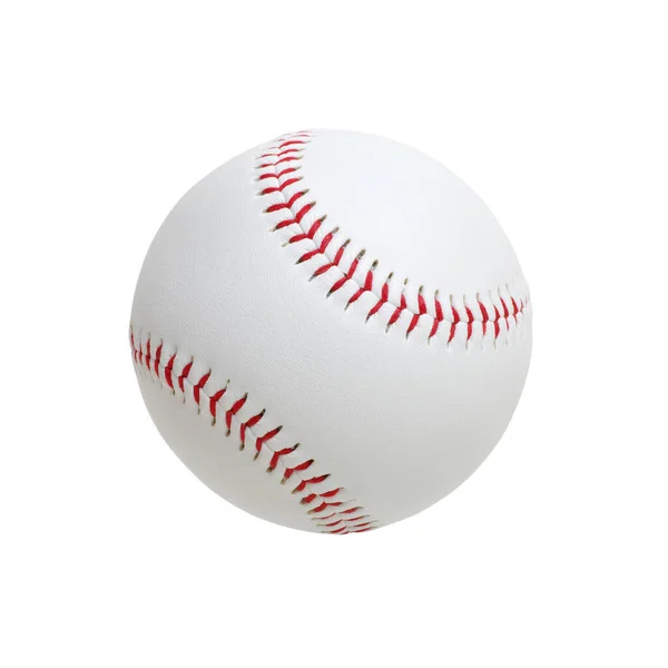 Baseball Elszigetelt Fehér Nyírás Útvonal — Stock Fotó
