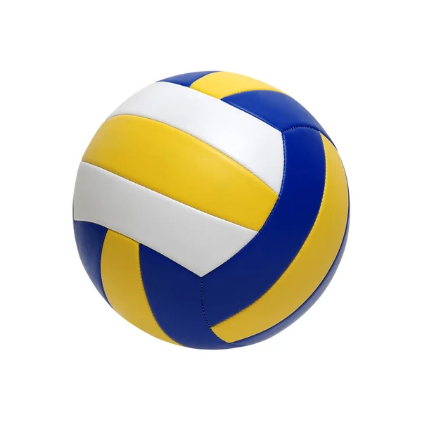Волейбольный Мяч Изолирован Белом — стоковое фото
