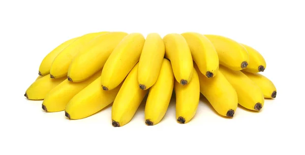 Bananen Isoliert Auf Weißem Hintergrund — Stockfoto