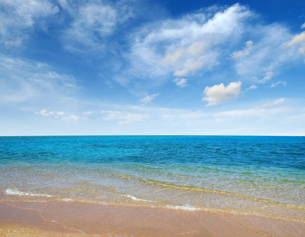 Lato Piasek Plaża Morze Tło — Zdjęcie stockowe