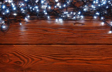 Işıklı ve bedava metin alanlı Noel arkaplanı.